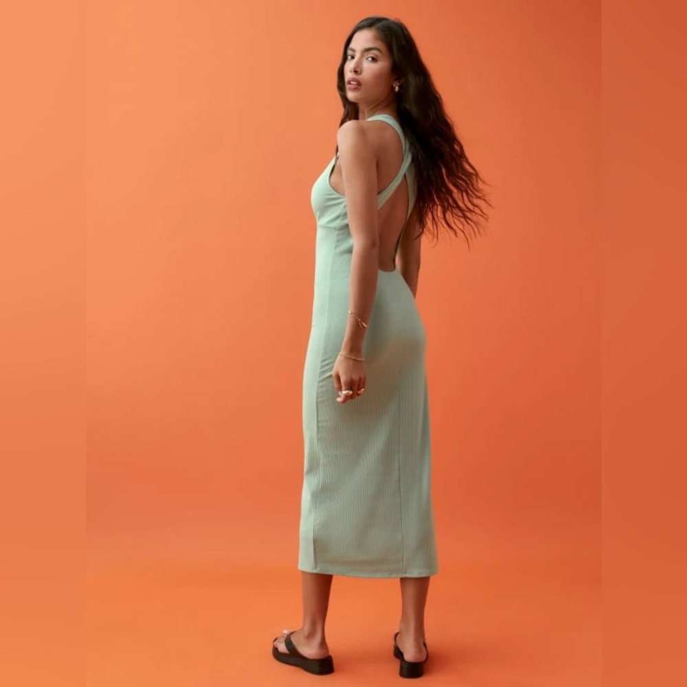 NWT Reformation Ashlee knit dress in celadon - size xl